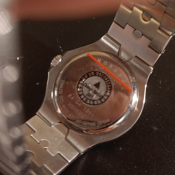 BRAND NEW WOMEN'S MOVADO SPORTS EDITION SILVER BLACK WATCH - Picture 9 of 13